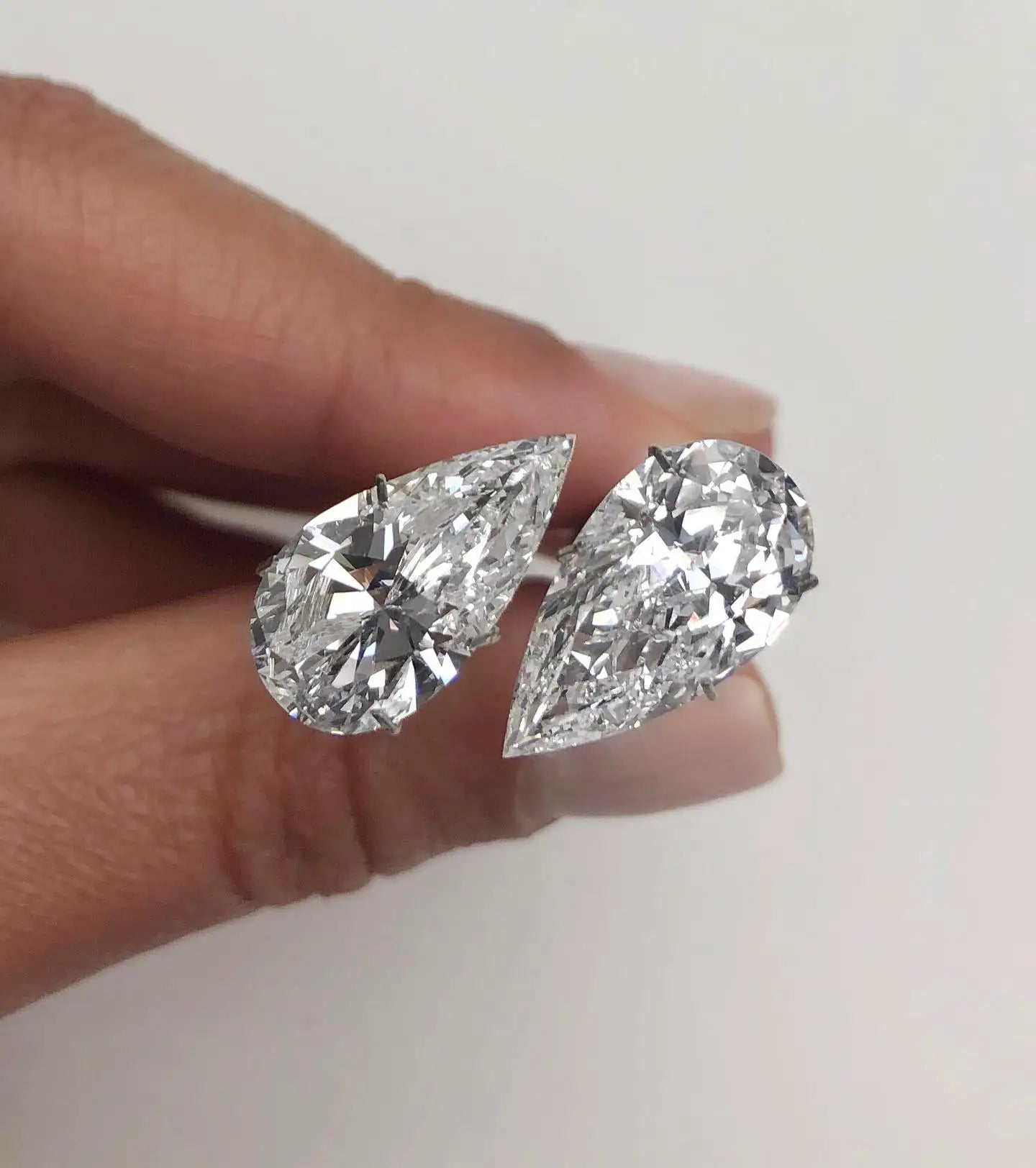 Pear Shape Loose CVD Diamond Wholesale High Quality IGI D Color Lab Grown Excellent Cut Filled Jewelry Making FedEx Express