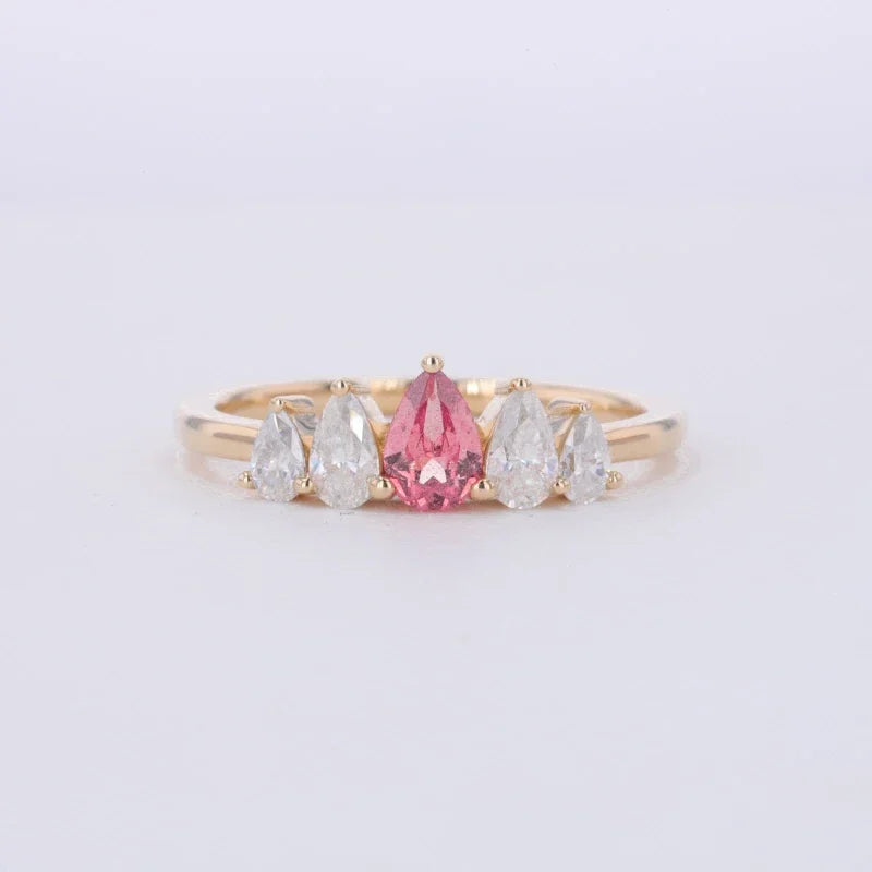 LAX DIORE JEWELS Luxury Brilliant Cut Cluster Zircon Women's Engagement Ring 18K Gold Plated 925 Silver Prong Setting Butterfly
