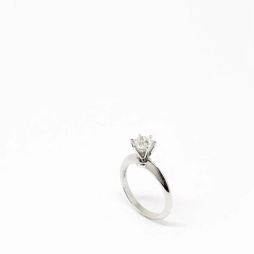 7mm Round Cut Moissanite Solitaire Engagement Ring | Classic Bridal Wedding Band | Fine Jewelry Custom Silver Gold OEM Wholesale