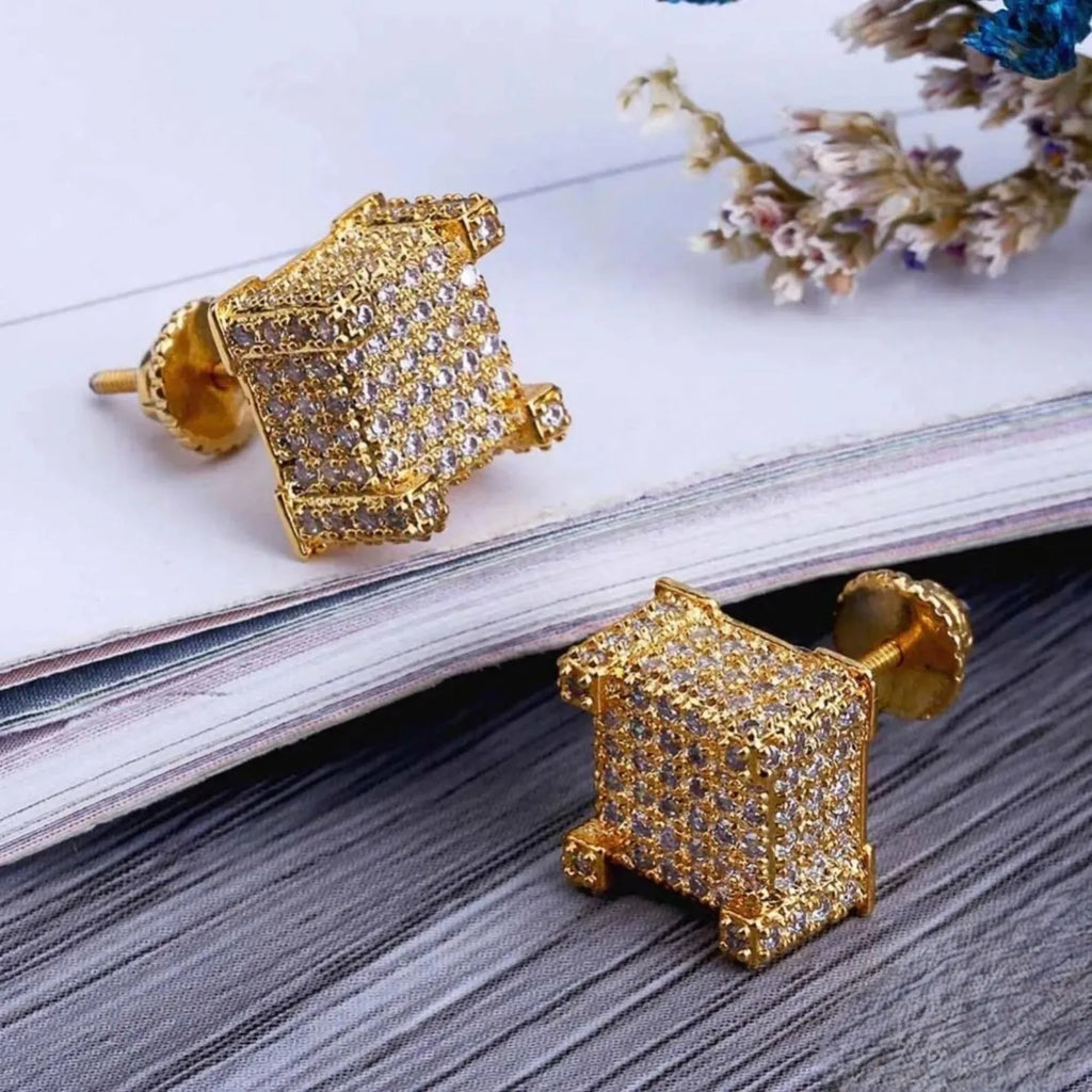VVS diamond Jewelry IGI Certified Diamond Moissanite Earrings 14k Gold Cute Style Channel Set Stud Earrings For Women