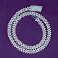 Pass Diamond Tester Hip Hop VVS D Color Iced Out Men's Spiked Moissanite Cuban Link Chain With 925 Sterling Silver GRA