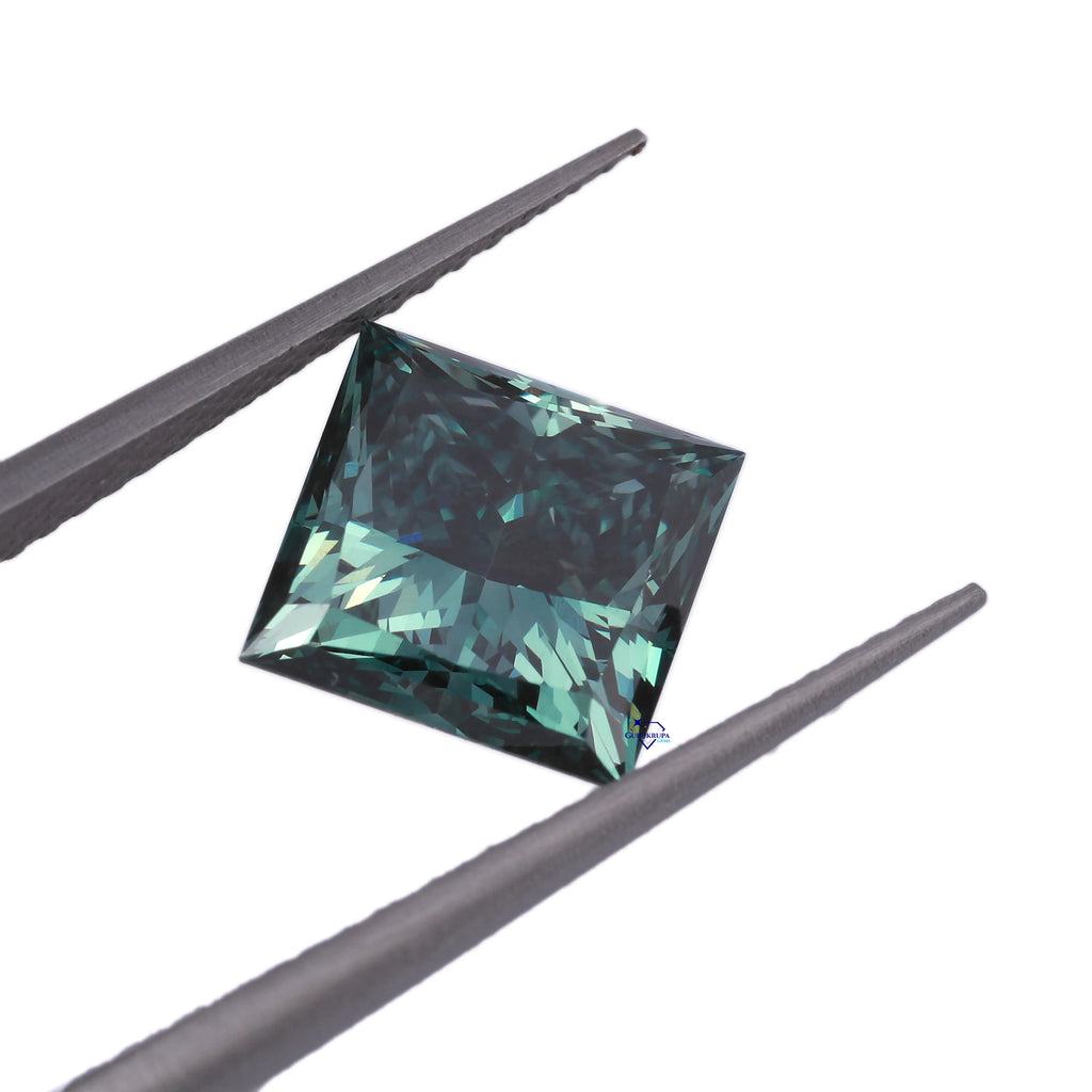 Exquisite Solitaire Princess Cut 4 CT D Color Lab Grown Filled Diamond VS1 Clarity IGI Certified Jewelry