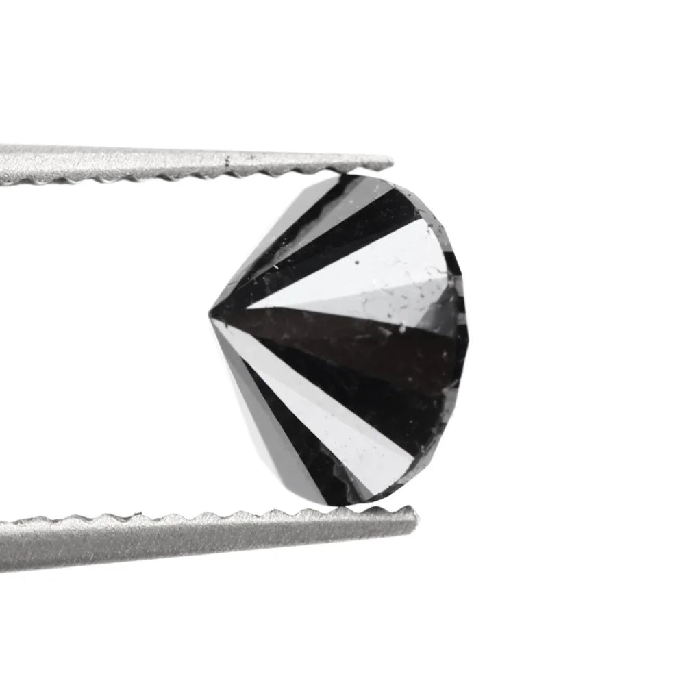 100% Genuine Round Jet Black Loose Diamonds for Making Fine Jewelry black Diamond Carat Direct from manufacture at low price