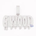 Custom VVS Iced Out Hip Hop Letter Pendant 925 Sterling Silver Dazzling VVS Lab Grown Diamond Pendant Jewelry