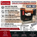 9025 Staples and F30 Nails Home Woodworking 18V Cordless Stapler DIY Grade 18V Battery Operated Air Stapler GDY-AF30/9025M