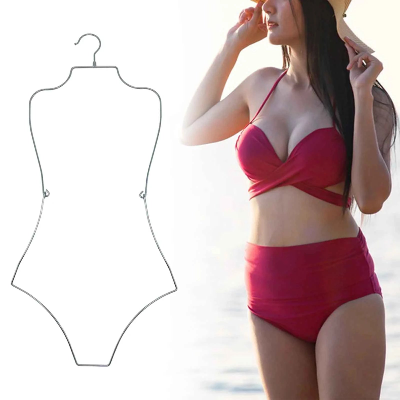 Body Shape Lingerie Hanger Foldable Durable Closet Organizer Swimsuit Hanger for Closet for Stores Boutiques Show Window Bedroom