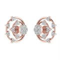 Luxira Customized Rose Gold Lab Grown Diamond Earrings Rhodium Plated IGI Certified Classic Style Anniversary Engagement Gift