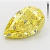 1ct Lab Grown Diamant Fancy Yellow Color VS1 Aniva Jewels Manufactured Diamonds Loose Diamante Pear Cut CVD HPHT Lab Diamonds