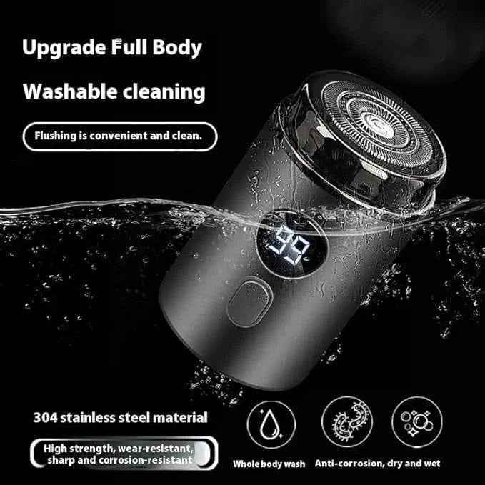 New Model Mini Portable Electric Shaver, New Upgrade Pocket Shaver Mini Shavers for Men, Mini Electric Shaver, LED Power Display