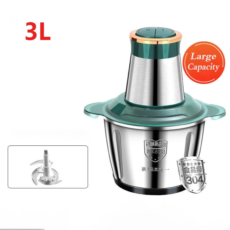 2L Meat mincer Home smoking machine multi-functional stainless steel electric meat thin meat Meat small slim slim