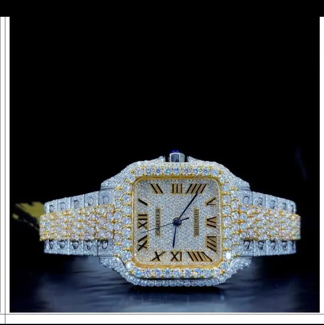 Full Diamond Moissanite Loose Gemstones High-Grade VVS Natural Watch for Men & Women Fine Watch