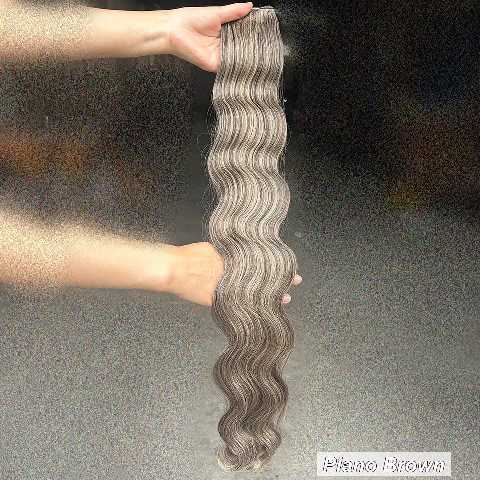 Magicae 30Inches 200G Piano Blonde SP12/16/613 Ombre Brown 6# Body Wave Bundles High Temperature Synthetic Hair Extensions