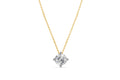 High Quality 2cts Lab Grown Diamond Necklace for Women 10k Yellow White Gold EF Clarity Cable Chain Fine Chains Necklaces