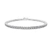 Trendy VS Clarity Lab Grown 7.51 Ct Diamond Bracelet for Women 10K Gold Classic Bangles with EF Color