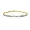Trendy VS Clarity Lab Grown 7.51 Ct Diamond Bracelet for Women 10K Gold Classic Bangles with EF Color