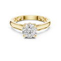 Best Selling 1ct Lab Grown Diamond Eternity Band Ring Prong Setting Solid 14K Gold Gold Plated Minimalist for Women's Fashion