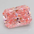 IGI Certified 3.01CT Radiant Cut Fancy Vivid Pink VS1 Lab Grown Loose Diamond Fancy Ring Jewelry Making Unique Color Diamond