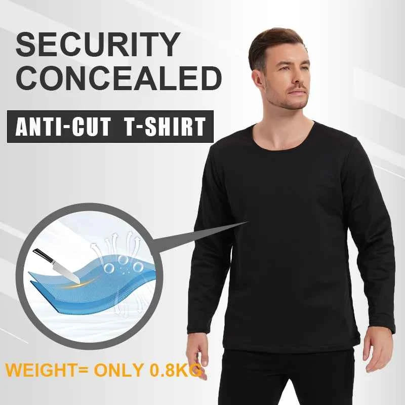 Personal Protective Equipment Anti-Cut Resistant Long Sleeve T-shirts Self-defense Bodyguard Police Clothes Men Women