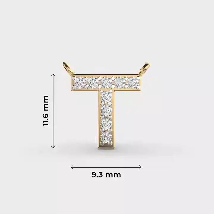 Unisex T-Shaped Classic Style Moissanite Stone Pendant Sterling Silver Gold-Plated Fine Jewelry Sets Engagement Diamond Party