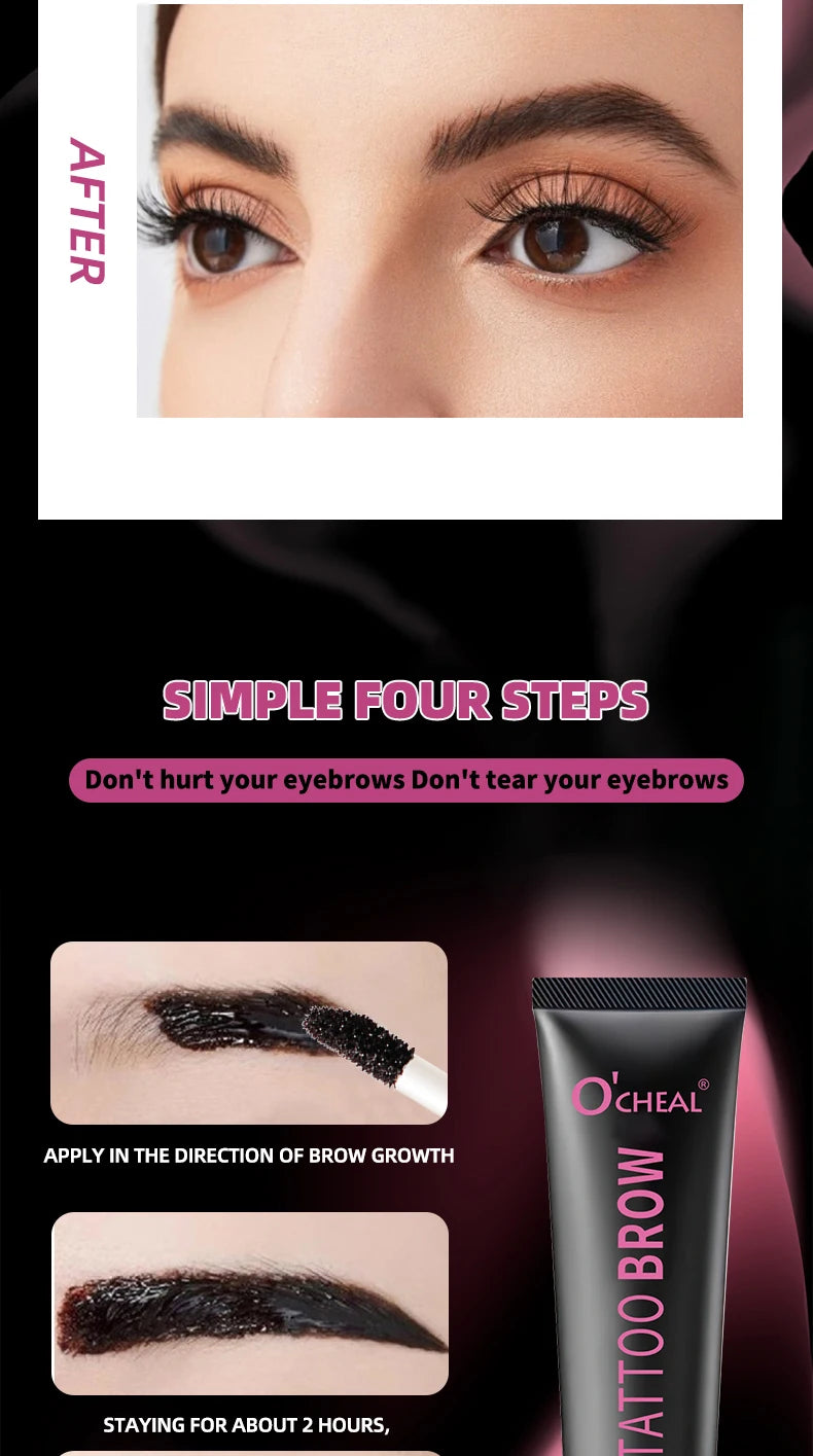 Ocheal  Eyebrow Dye Tint Fast Gel Eyelash Kit Eyebrows Tint Dye Makeup Waterproof Long Lasting Eyebrow Cream