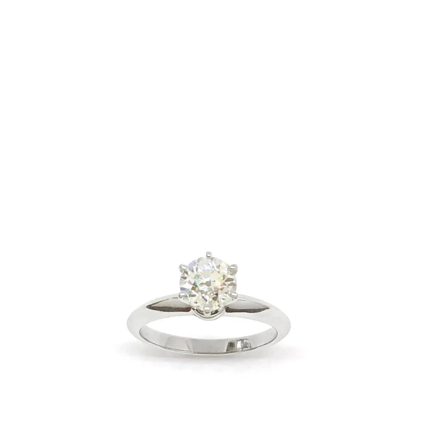 7mm Round Cut Moissanite Solitaire Engagement Ring | Classic Bridal Wedding Band | Fine Jewelry Custom Silver Gold OEM Wholesale