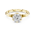 Customizable 0.50ct Lab Grown Diamond Ring 10K Gold Wedding Band EF VS1-2 Grade with 4 Prong Design Fine Jewellery Supplier