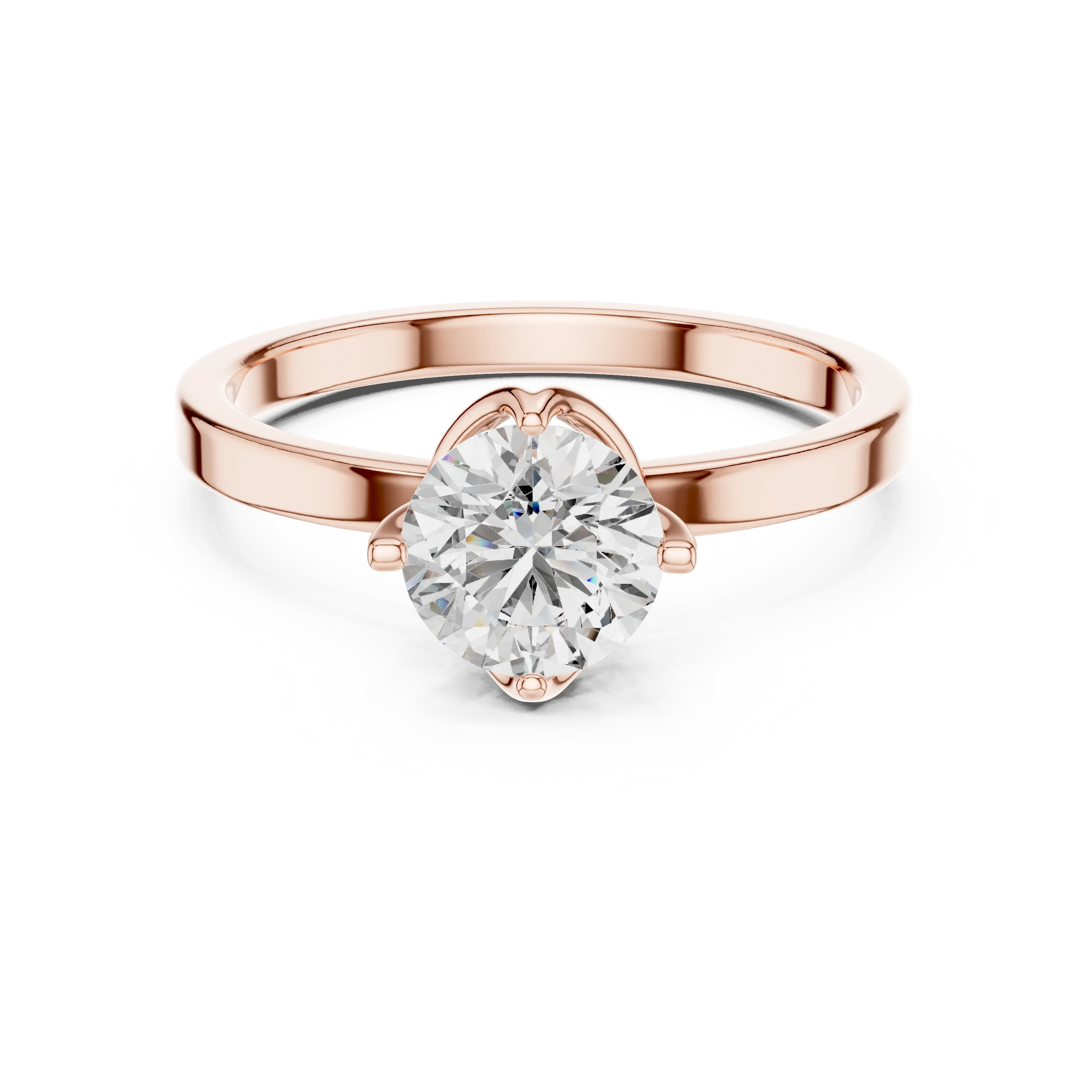 0.25ct Lab Grown Diamond Ring | 18K Gold Wedding Band | EF VS1-2 Grade | 4 Prong Design | Customizable Fine Jewellery Supplier