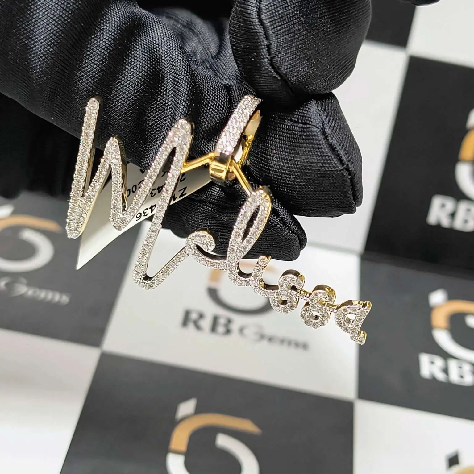 Men's Customized Rose Gold Fully Iced VVS Moissanite Hip Hop Style Rapper Charm Pendant Anniversary Gift IGI