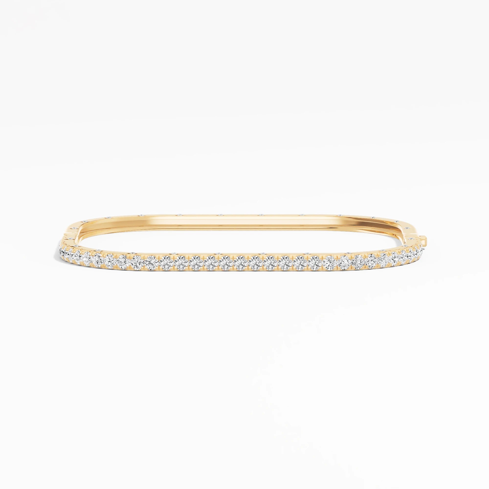 Best Seller Women's Diamond Bracelet Bangle Elegant 1.98 Ct Cut Rhodium Plated 14K/18K Solid Gold Handcrafted Jewelry Most