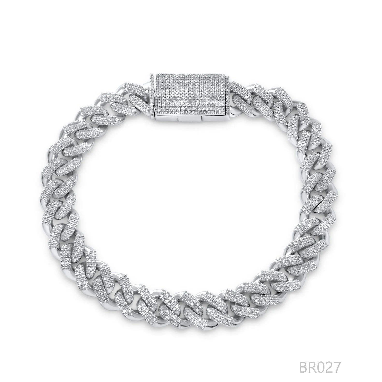 10K/14K Gold Cuban Link Bracelet Men, Lab Grown & Natural Diamond Hip Hop Jewelry Chain Necklace, CVD Custom