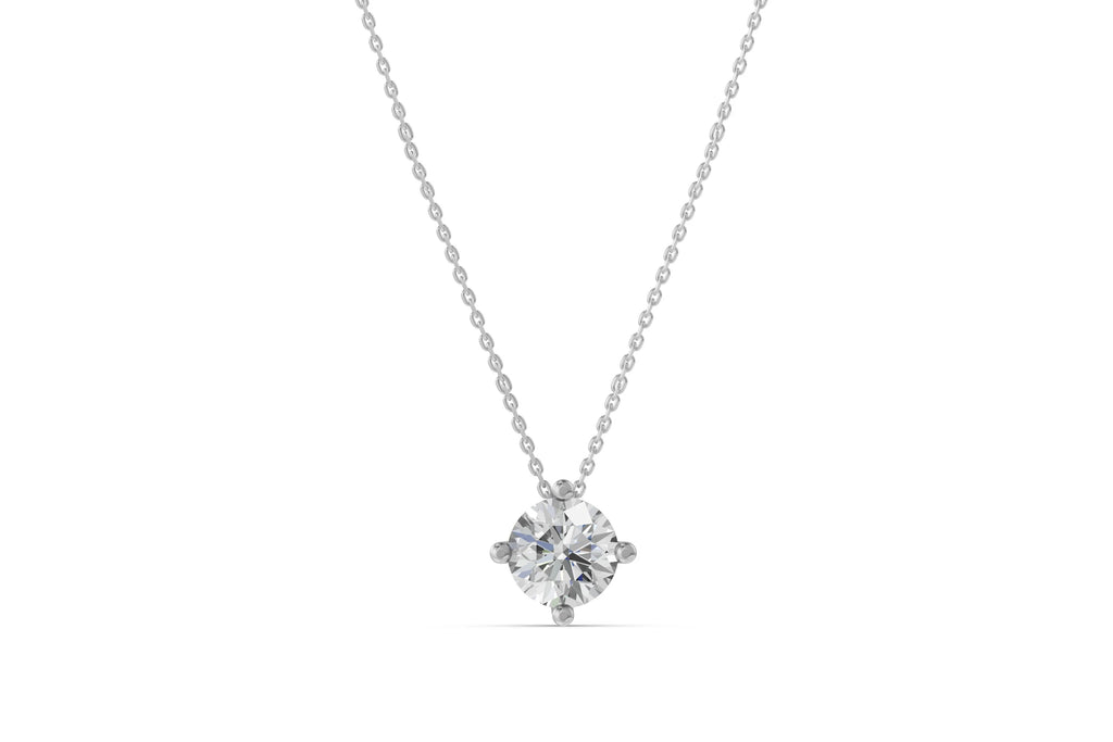 High Quality 2cts Lab Grown Diamond Necklace for Women 10k Yellow White Gold EF Clarity Cable Chain Fine Chains Necklaces
