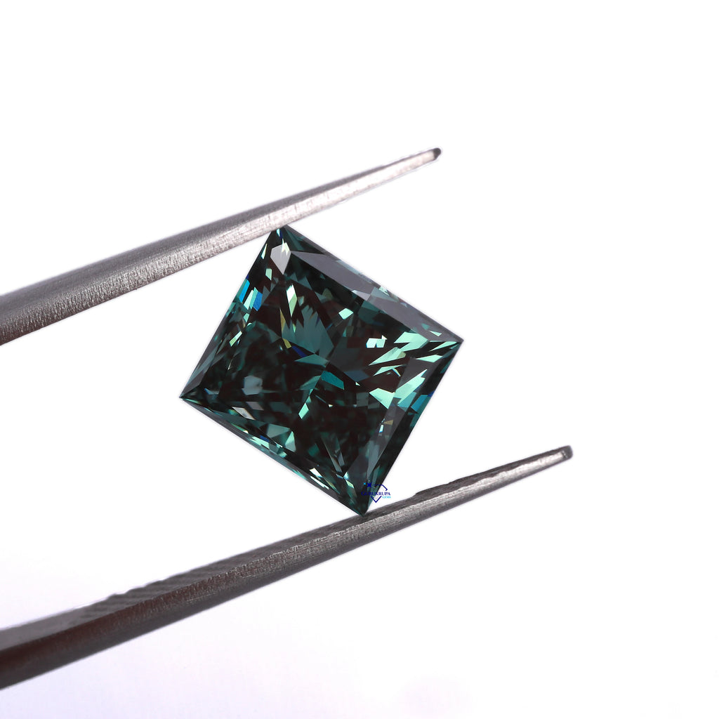 Exquisite Solitaire Princess Cut 4 CT D Color Lab Grown Filled Diamond VS1 Clarity IGI Certified Jewelry