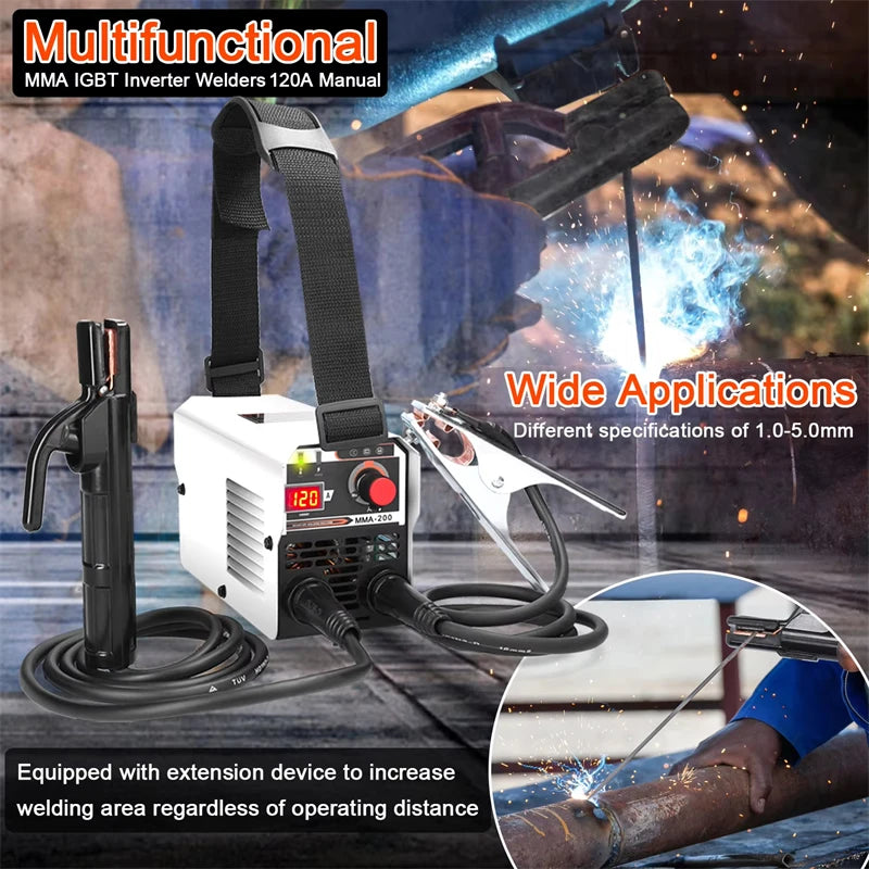 2-In-1 Multifunctional MIG MMA/MAG TIG-160C Welding Machine IGBT invert Welder Automatic Wire Feeding Electric Arc Welder