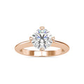 Hot Selling 1.60 Carat Lab-Grown Round Cut Diamond Ring Engagement Wedding Ring Jewelry 14k White Gold Ring