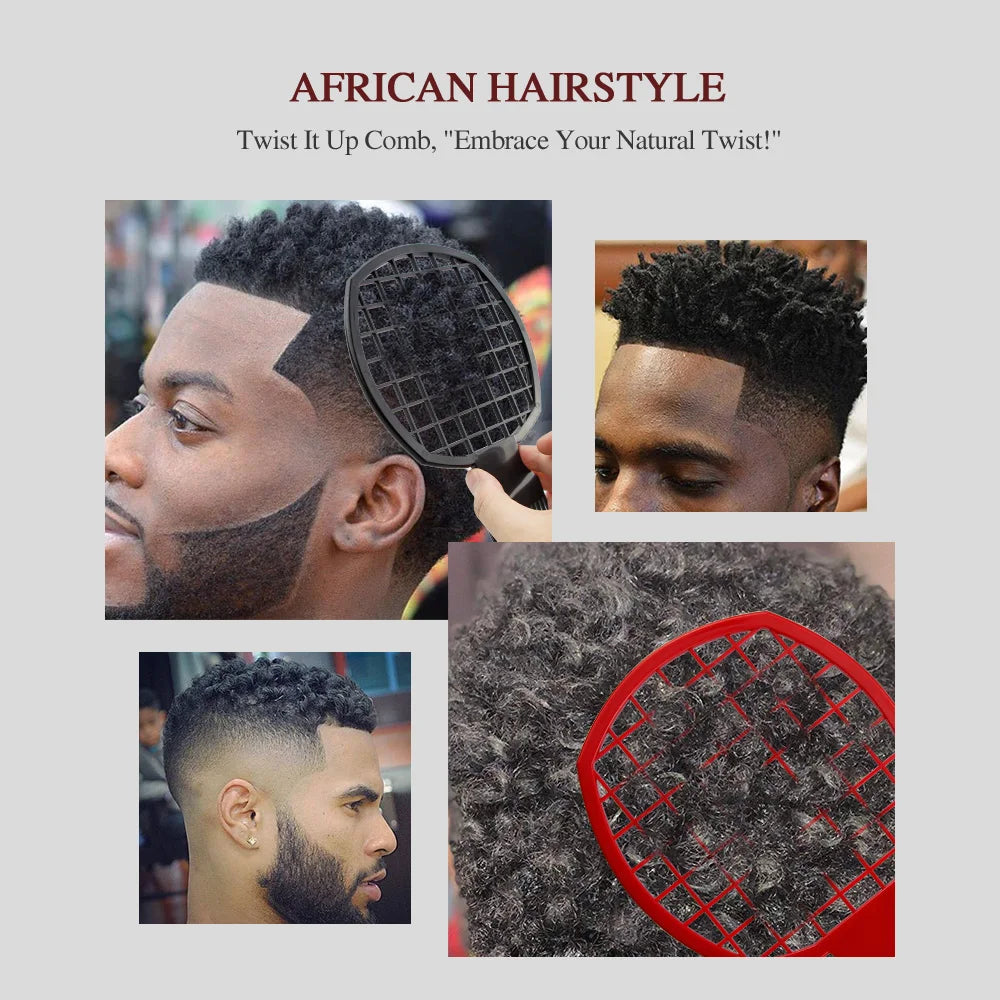 Natural Hairstyling Tools - Twist Wave Hair Tool, Abs Handle, Suitable for African Twists and Curls, Natural Hairstyling, Hair Styling |   Sponge-Shaped Comb |   Durable Hair Styling Tools, Hair Styling Tools