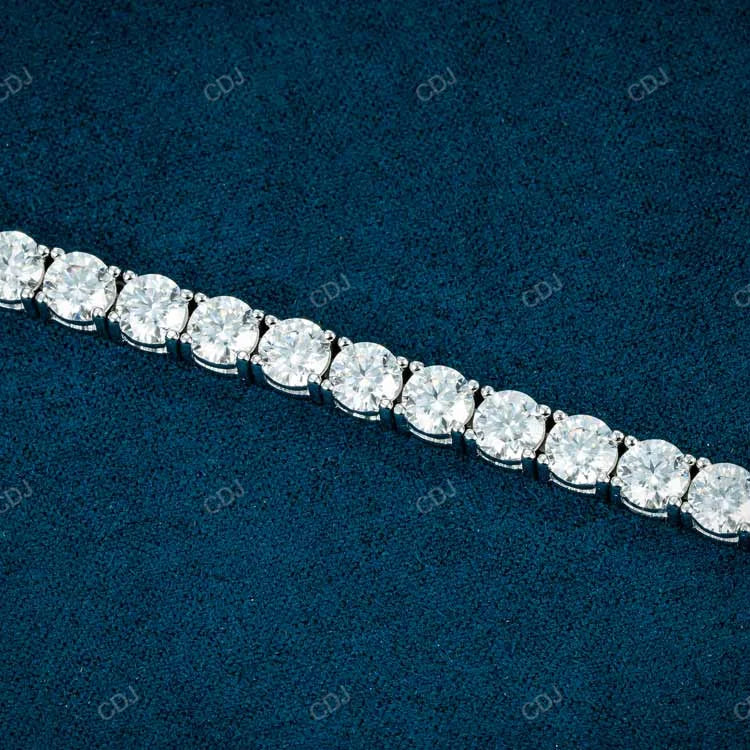 USA Warehouse Local Stock 5mm 7Inch Tennis Bracelet 925 Silver Gold Plated Hip Hop Iced GRA Moissanite Sparkling