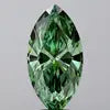 D Gleam Jewels 3.00 Ct Radiant Cut Fancy Vivid Green Synthetic Lab Grown Diamond VS+ Clarity EX Cut Symmetry 10/10 Hardness IGI