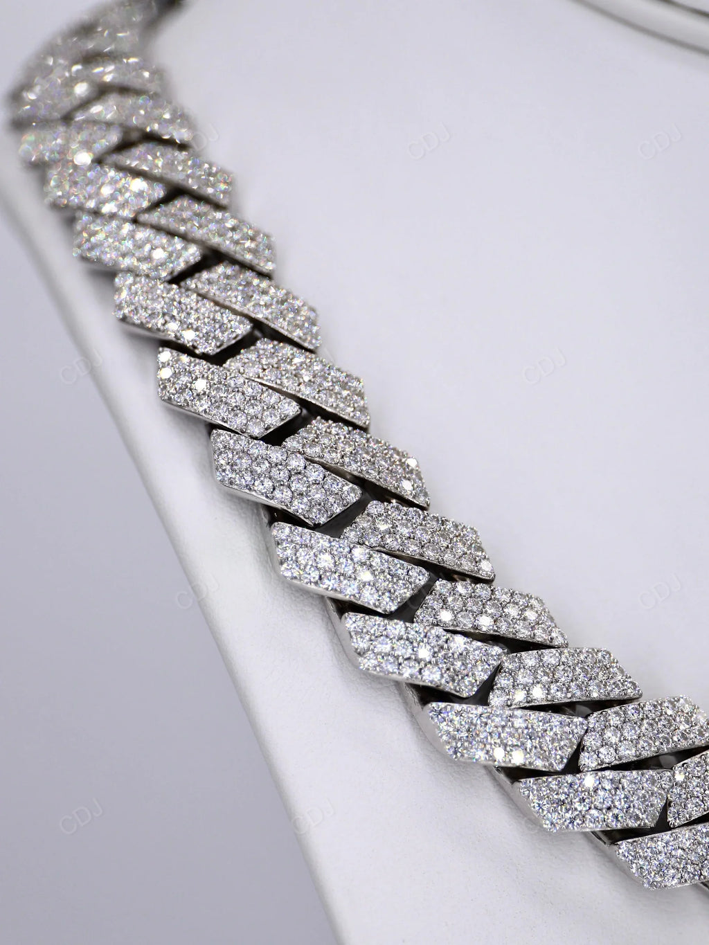 Unisex 18mm 24 Inch 3 Row Square VVS Zircon Link Chain Hip Hop Cuban Necklace Sterling Silver Unique Fine Jewelry Gift