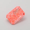 JC Diamond Fancy Vivid Pink IGI Certified Excellent Cut Radiant Lab Grown CVD Grown Laser Drilled 1 Carat Diamond for Jewelry