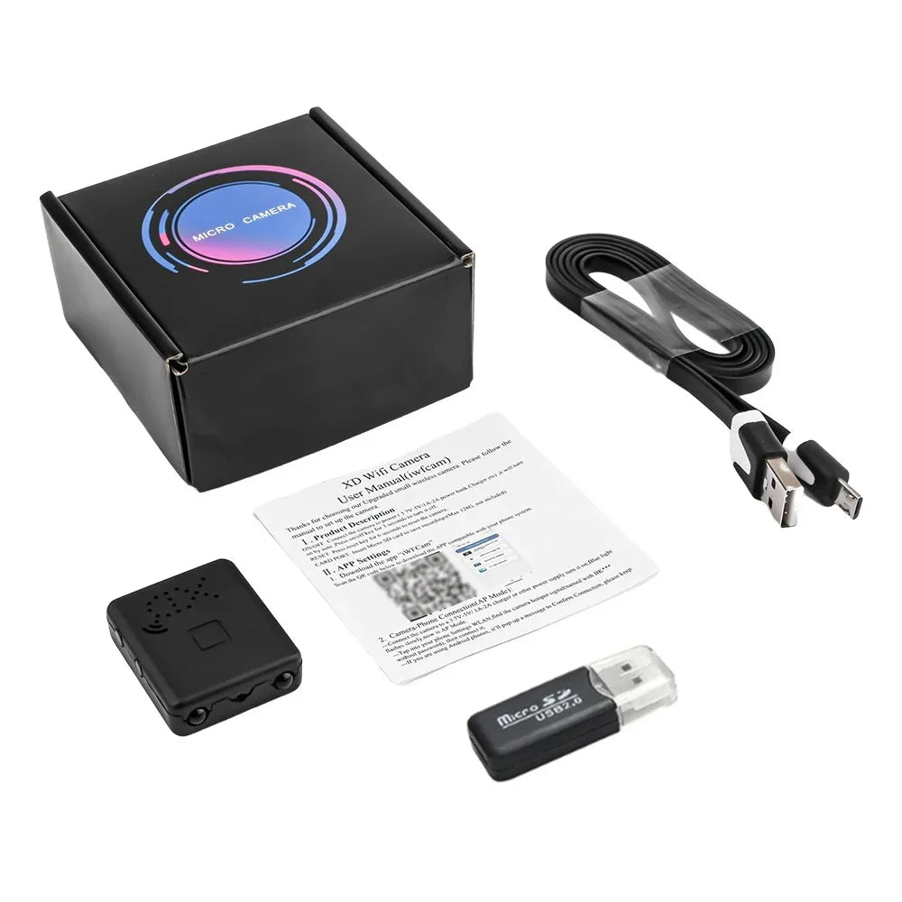 Mini WiFi Security Camera 1080P – Night Vision & App Control