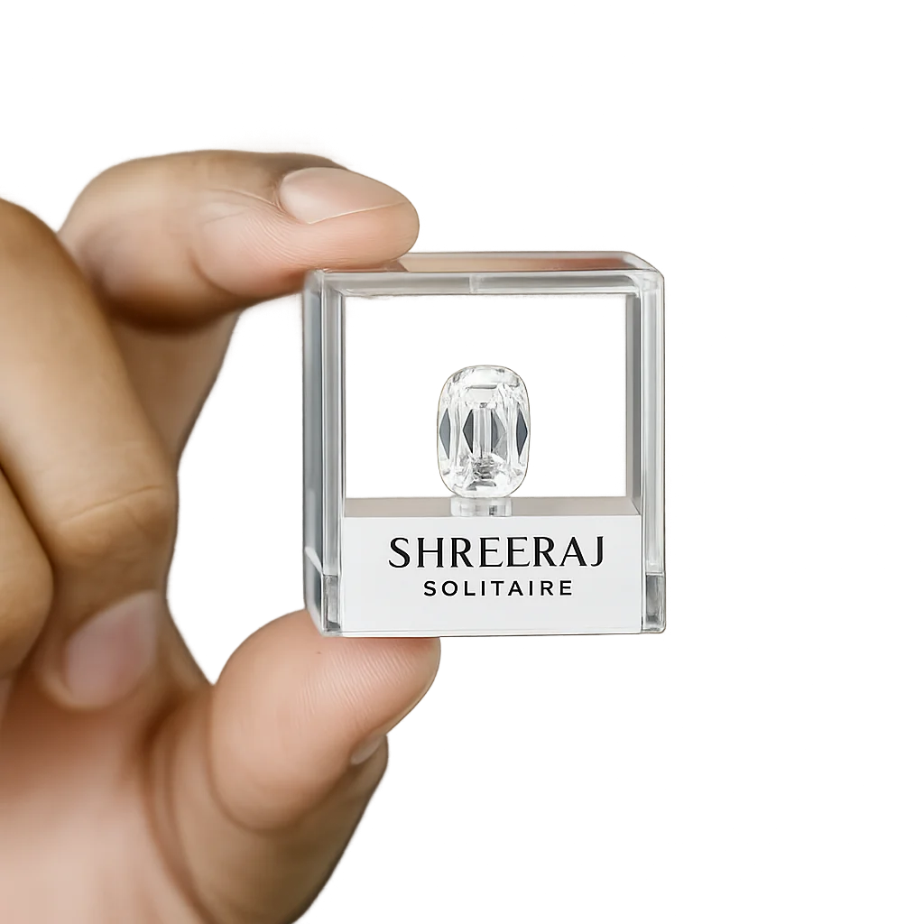 IGI Certified Lab Grown Diamond Old Mine Cushion Cut 1 Carat VVS1/VVS2 Color D/E Excellent Cut Engagement Ring Making Low Price