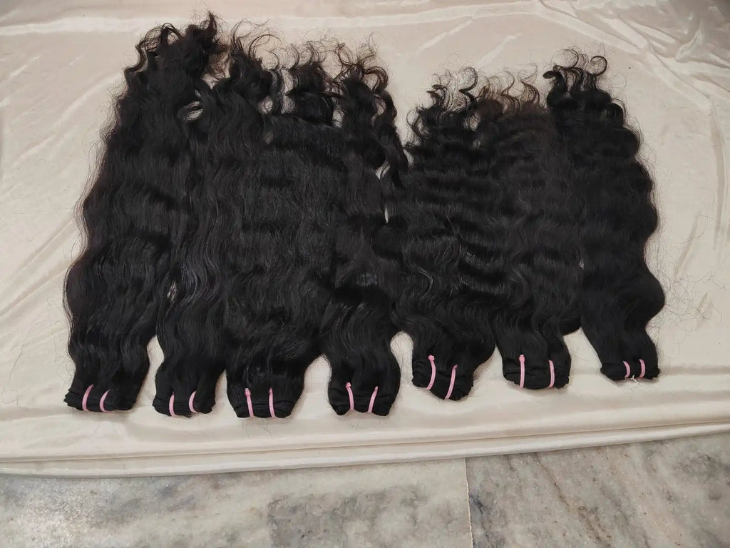 12A Raw Unprocessed Virgin Indian raw Hair, Loose wavy Weave 100% Remy Human Hair Genius weft, Cuticle Aligned Raw Virgin Hair