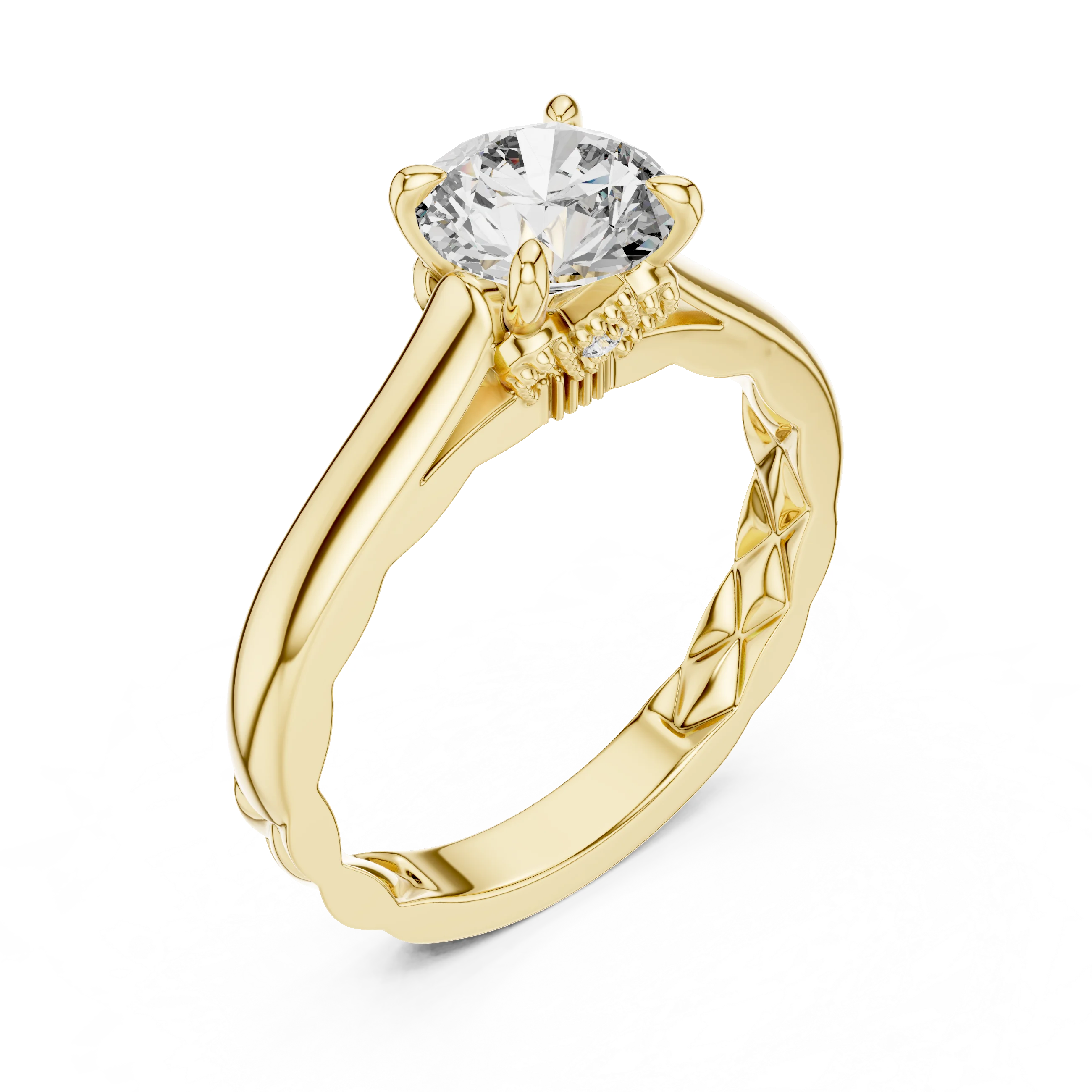 Best Selling 1ct Lab Grown Diamond Eternity Band Ring Prong Setting Solid 14K Gold Gold Plated Minimalist for Women's Fashion