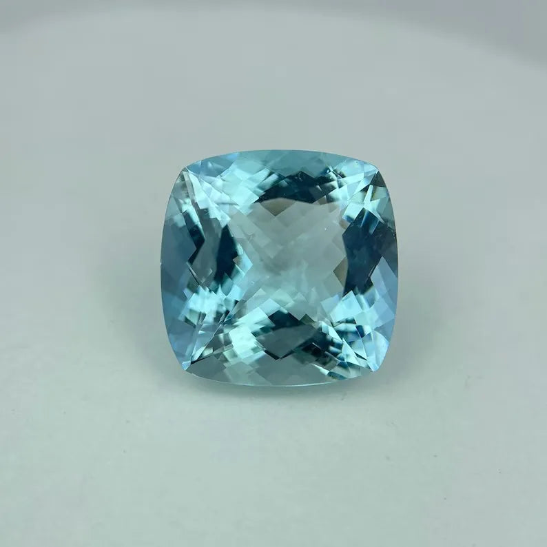 Natural Ruby Asscher Cut Loose Gemstone-High Quality Polished Sky Blue Super Clean Top Grade for Jewelry Making