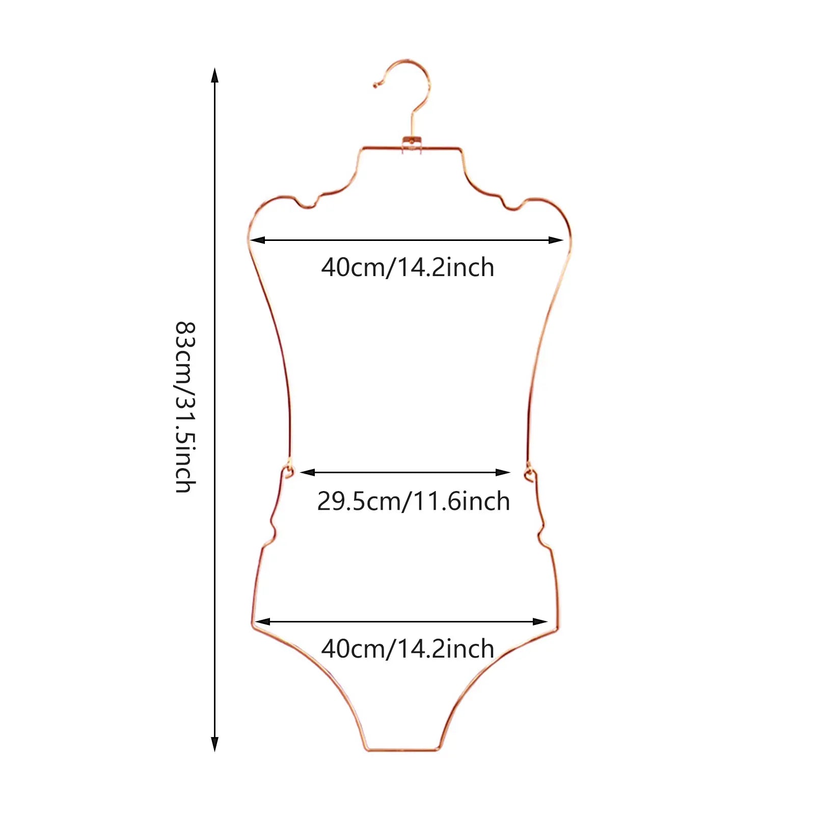 Body Shape Lingerie Hanger Foldable Durable Closet Organizer Swimsuit Hanger for Closet for Stores Boutiques Show Window Bedroom