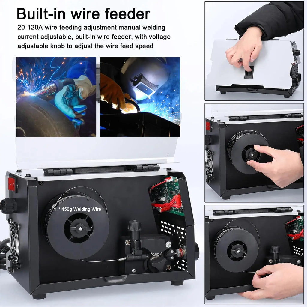 2-In-1 Multifunctional MIG MMA/MAG TIG-160C Welding Machine IGBT invert Welder Automatic Wire Feeding Electric Arc Welder