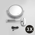 8 Inch Makeup Mirror Gold 3x/5x/7x/10x Magnifying Double Side USB Charging Bathroom 3 Color Light Cosmetic Mirrors