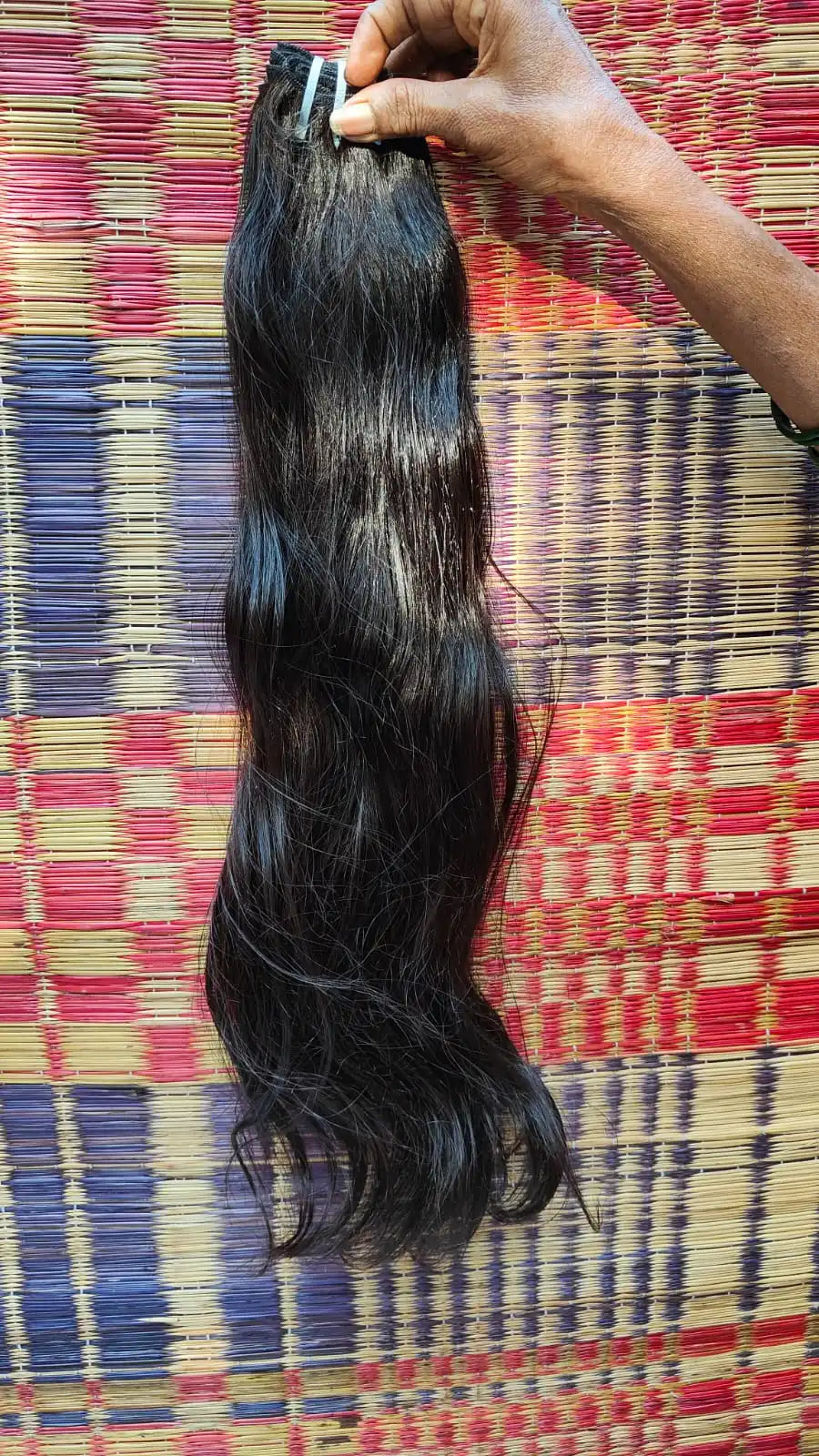 100% Raw unprocessed cuticle alaigned indian Remy human hair weaving from chennai. Natural wavy raw hair extension from chennai