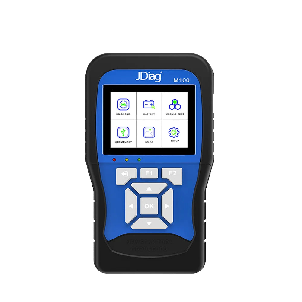 JDiag M100 Standard Version Diagnostic Scanner for Motorcycles Battery Tester with Cables for Various Brands