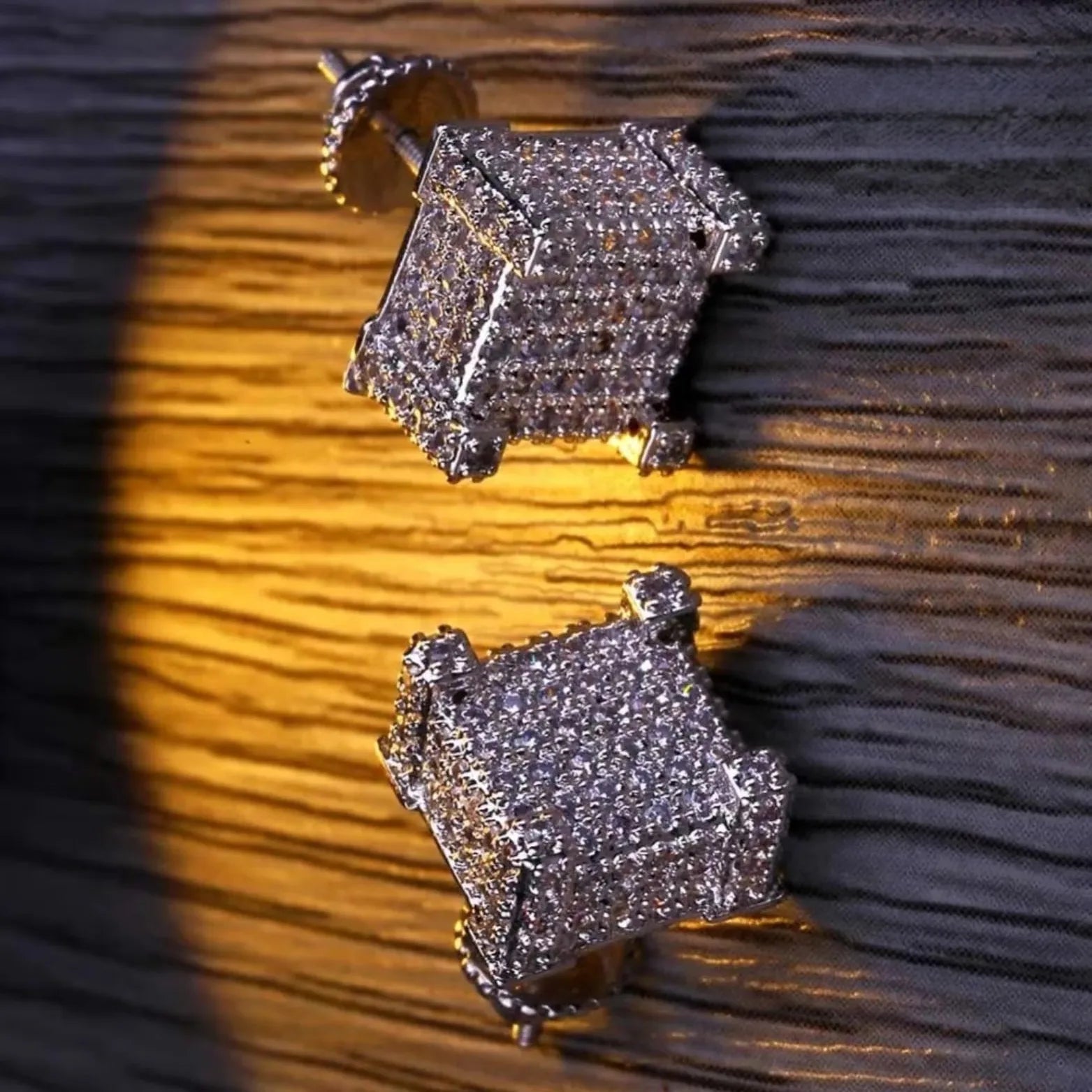 VVS diamond Jewelry IGI Certified Diamond Moissanite Earrings 14k Gold Cute Style Channel Set Stud Earrings For Women